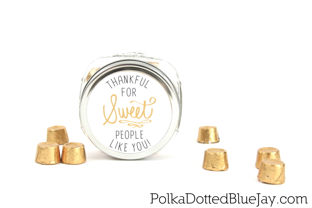 Make this DIY candy jar as a gift for your boss. Thankful for sweet people like you.