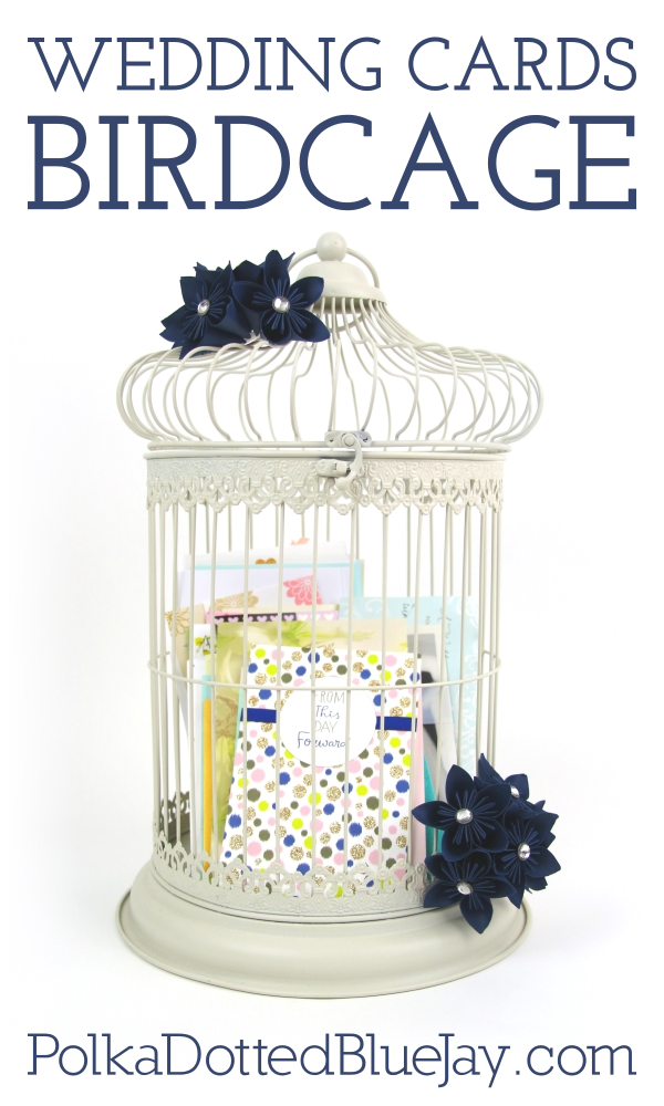Make a Wedding card birdcage for your wedding reception with just a couple supplies and some creativity. Click here to see more.