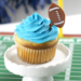 Game day cupcakes with custom buttercream colors! Click here for the recipe!