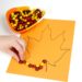 Make an easy fall leaf craft for kids with some colored cardstock and fall-colored candies. Click here to see all the details.