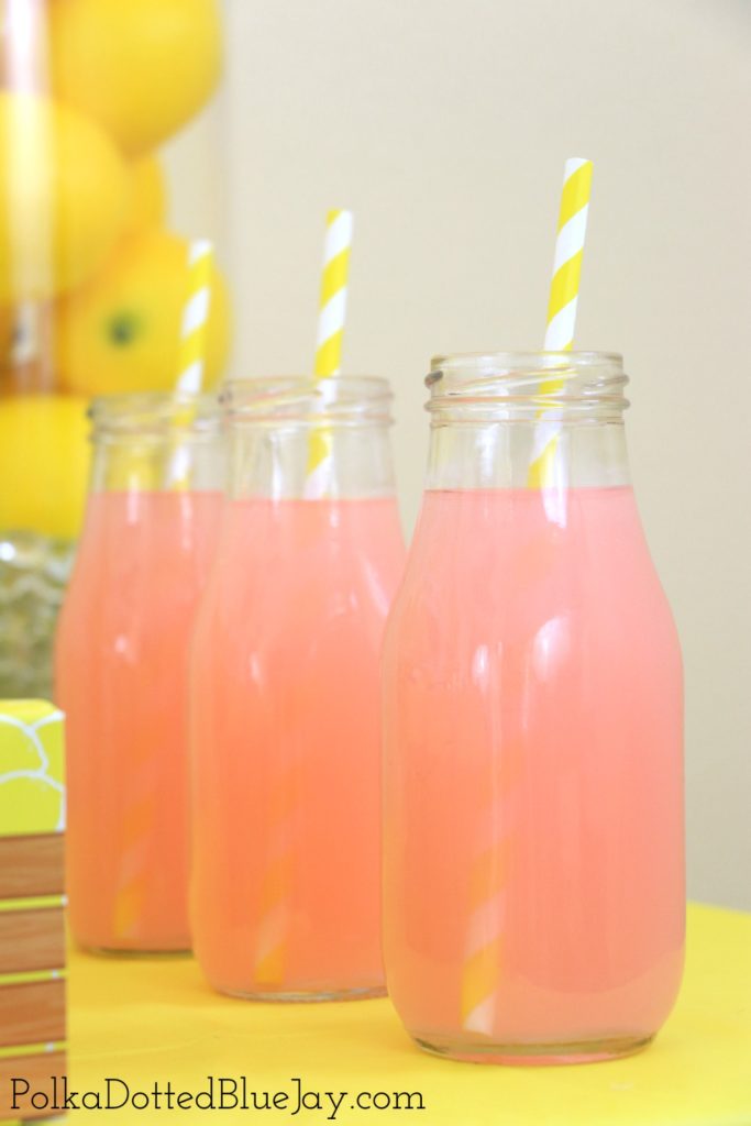 Everything you need for a pink and yellow lemonade themed party! Click here to see all the details and get the links for the products I used for this lemonade party.