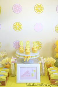Everything you need for a pink and yellow lemonade themed party! Click here to see all the details and get the links for the products I used for this lemonade party.