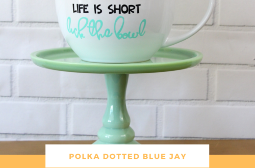 Make this fun bowl for the baker in your life: Life is short Lick the Bowl Adhesive Vinyl tutorial.