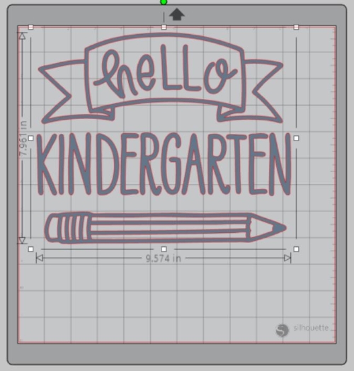 Hello Kindergarten Iron On Transfer Vinyl HTV