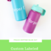 How to make custom labeled school thermoses for your kids with the Silhouette Cameo. Click here to read the whole tutorial.