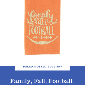 Make this Family, Fall, and Football glitter hand towel craft from start to finish in under 15 minutes. Click here to read more.