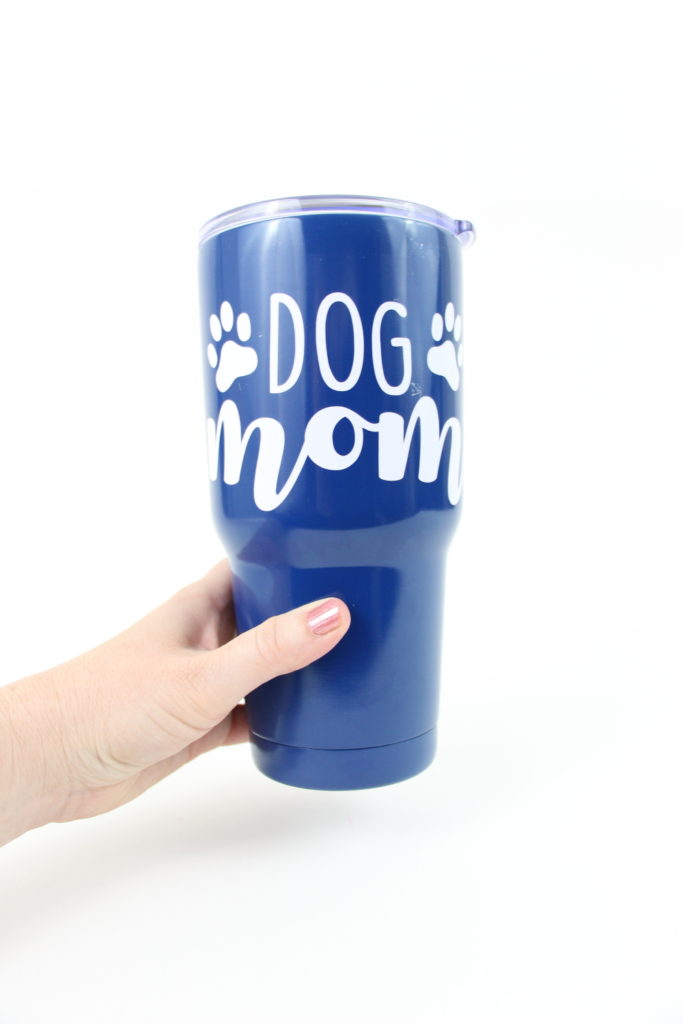 How to make a Dog Mom Tumbler and how to delete elements from designs from the Silhouette Designs Store. 
