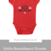 A step-y-step tutorial for how to make a Valentine's Day "Little Sweetheart" Onesie for a baby. Click here to see more.