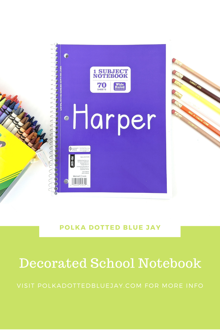 Cheer up the student in your life and make distance learning a little more fun with a DIY Decorated School Notebook. Click here to see the easy tutorial from Polka Dotted Blue Jay.