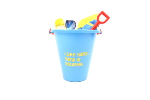 Get this FREE "I like sand... Sand is squishy" SVG cut file to make your own beach bucket or summer craft project.