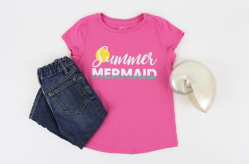 Get this FREE Summer Mermaid SVG Cut File and see a step-by-step tutorial for how to apply it to a t-shirt. Click here to find the file and more from Polka Dotted Blue Jay.