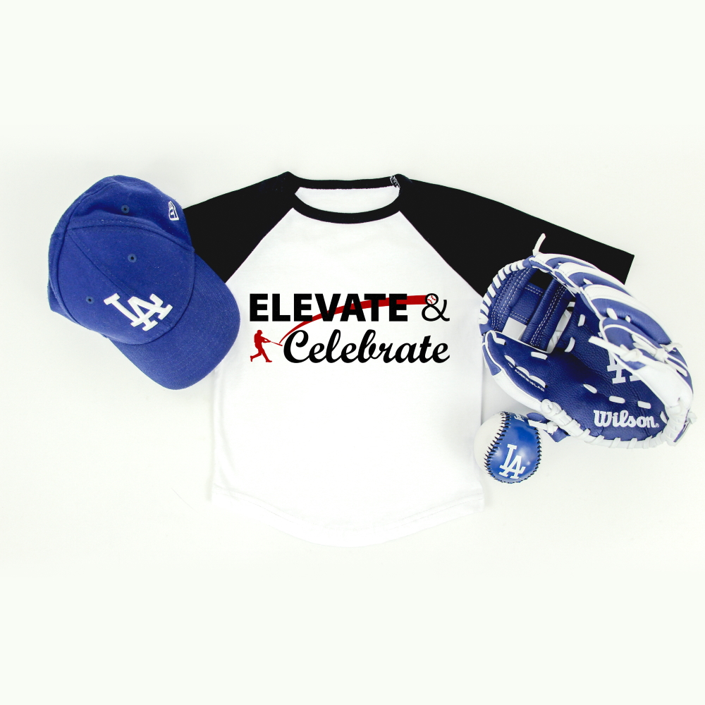 Elevate and Celebrate Free Baseball SVG - Polka Dotted Blue Jay