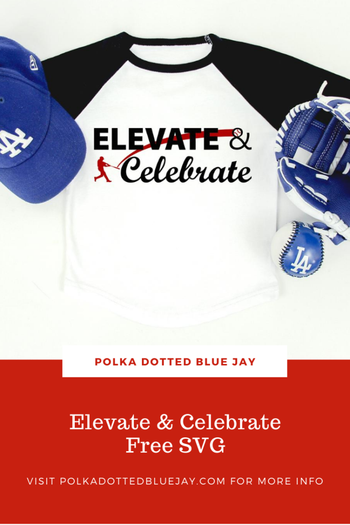 Create your own baseball-themed project with this FREE Elevate and Celebrate SVG. Click here to get the free file and see a tutorial with it in action.
