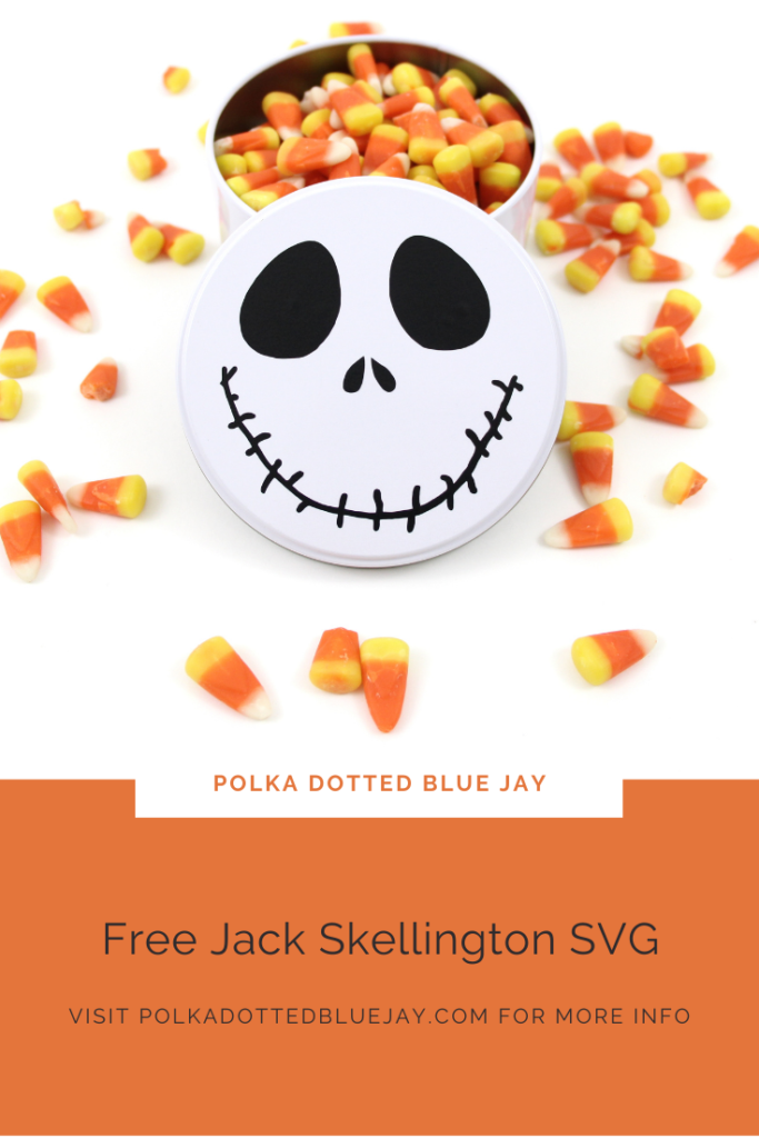 Download Jack Skellington Cookie Tin and Free Cut File - Polka Dotted Blue Jay