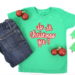 Step-by-step tutorial to make an Is It Christmas Yet? tshirt with a free cut file.