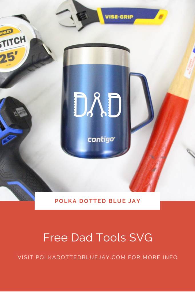 Get this FREE "Dad" Tools SVG that's perfect for Father's Day. Click here to get this freebie and 19 other freebies.