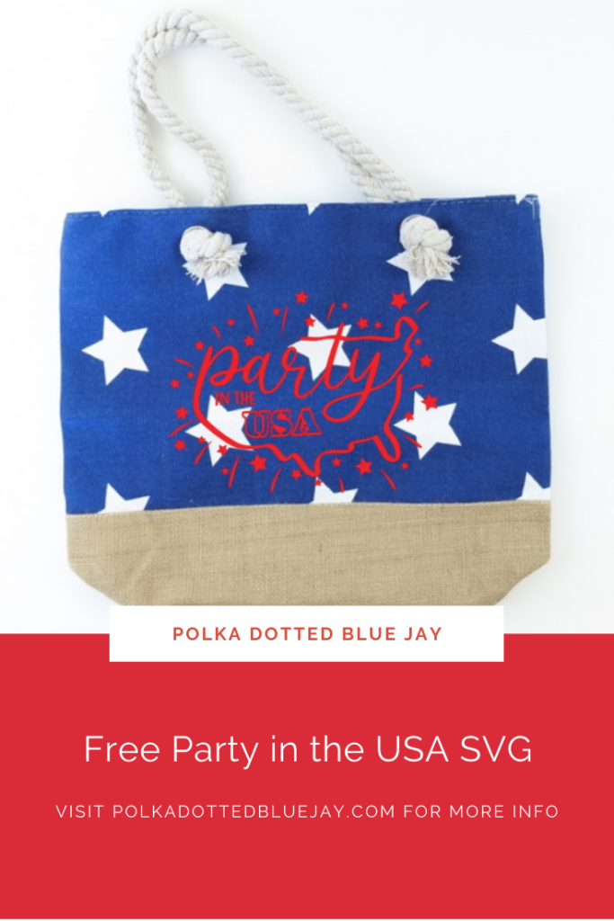Free Party in the USA SVG for your craft projects.