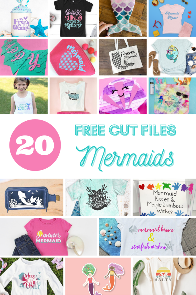 20 FREE mermaid cut files. Get 20 free mermaid SVGs.
