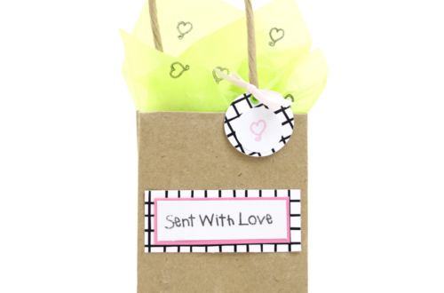 Sent with love gift wrap made with the new Laura Kelly for Therm O Web product line.