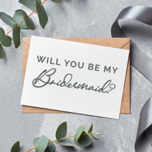 Bridal Party Invitation - Will you be my Bridesmaid free cut file from Polka Dotted Blue Jay