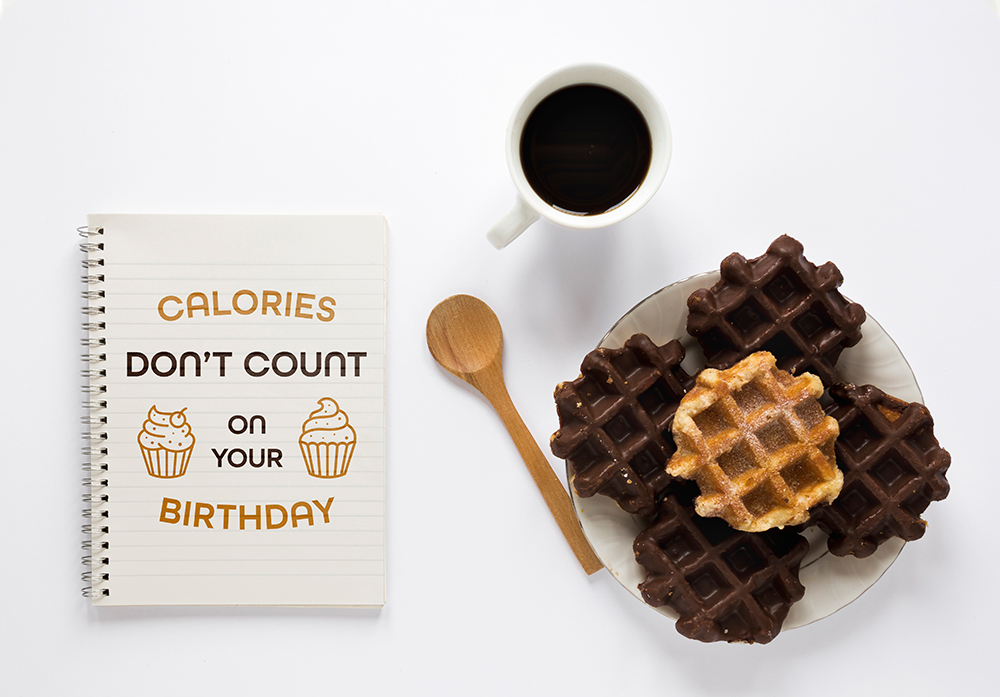 FREE Calories Don't Count on Your Birthday SVG + 20 free birthday cut files.