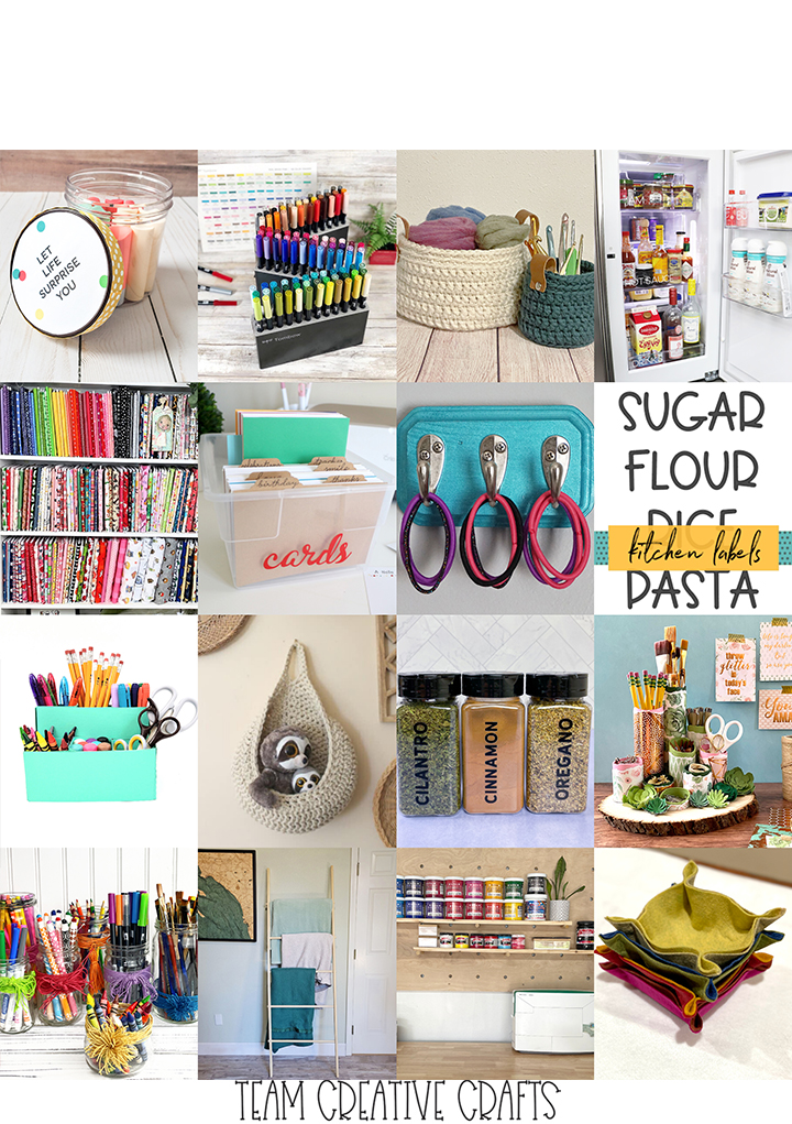 16 fund DIY organizing ideas for your craft space and home.