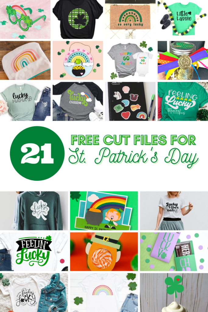 21 free St. Patrick's Day cut files.
