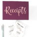 Need to know how to organize your small business expenses? Click here to see a tutorial for a receipt box and more bookkeeping tips!