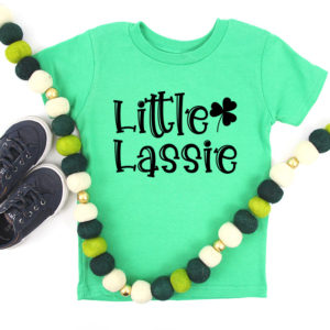 Free Little Lassie SVG on a t-shirt.