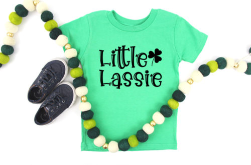 Free Little Lassie SVG on a t-shirt.