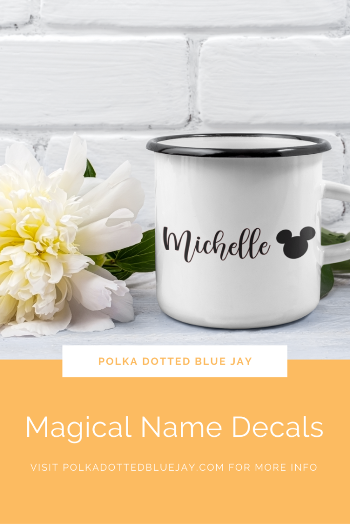 How to make Magical Name Decals with adhesive vinyl.