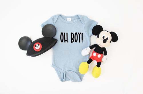 Get this free Oh Boy! baby shower SVG to celebrate the newest Disney baby in your family!