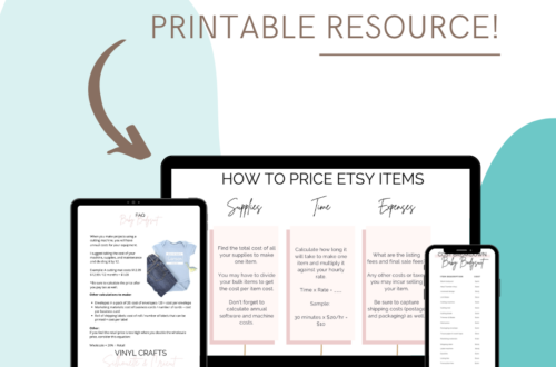 Free Etsy Pricing Guide